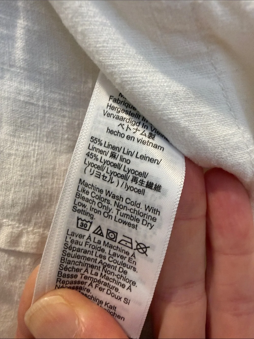 J. Crew crisp white
